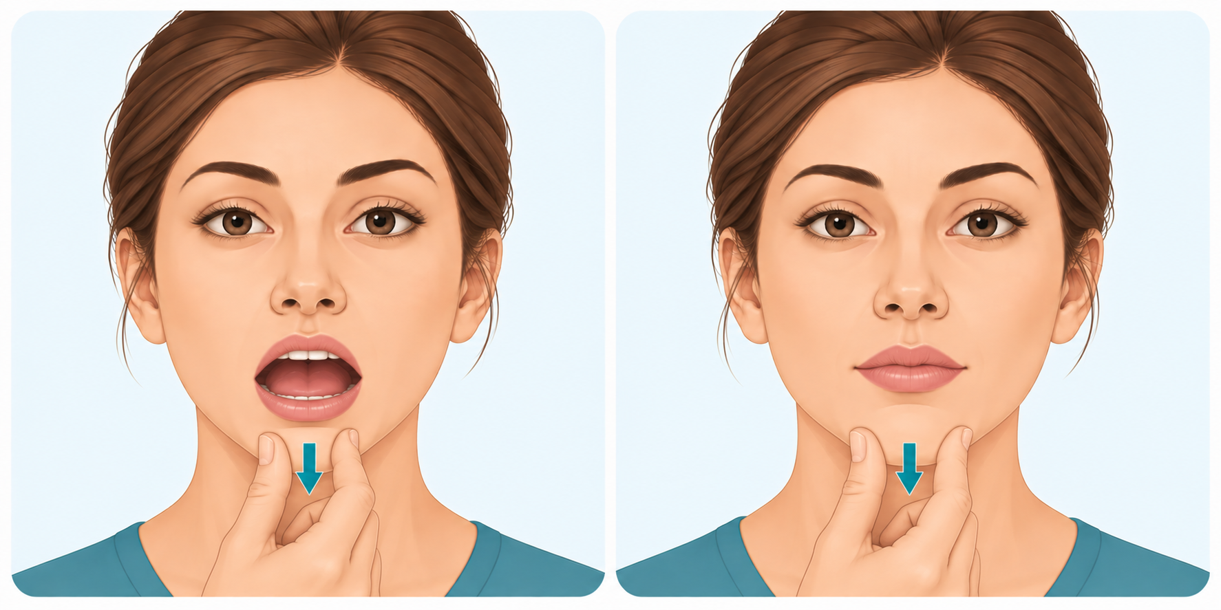 Resisted jaw closing exercise