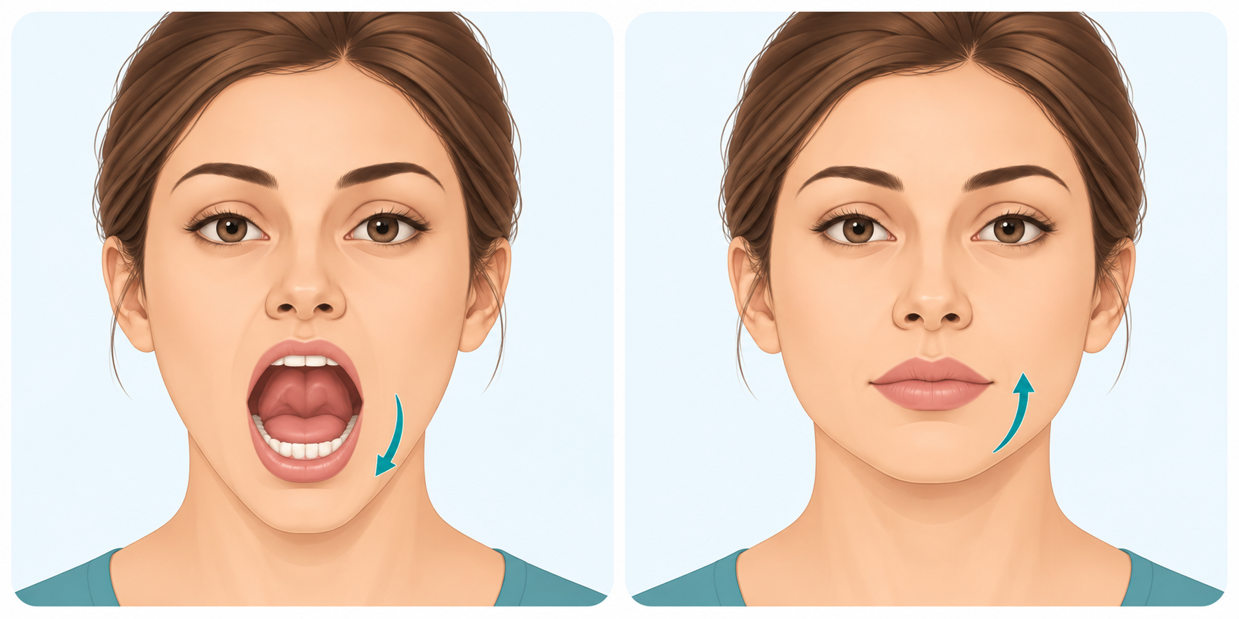 Controlled jaw opening exercise