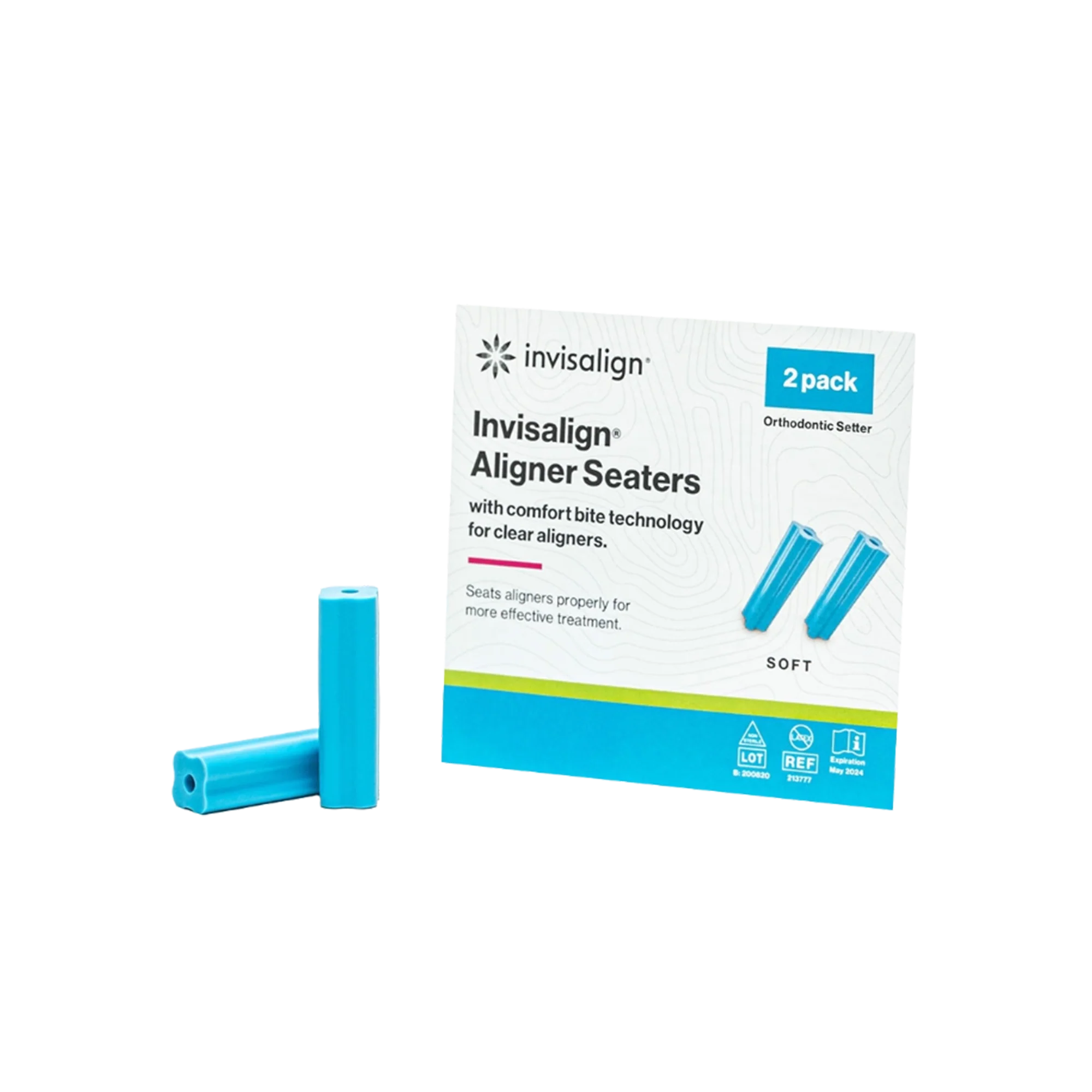 Invisalign Aligner Seaters, Blue and Orange